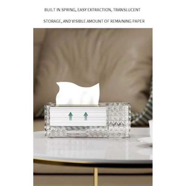 Luxury Diamond Pattern Tissue Box - Image 3